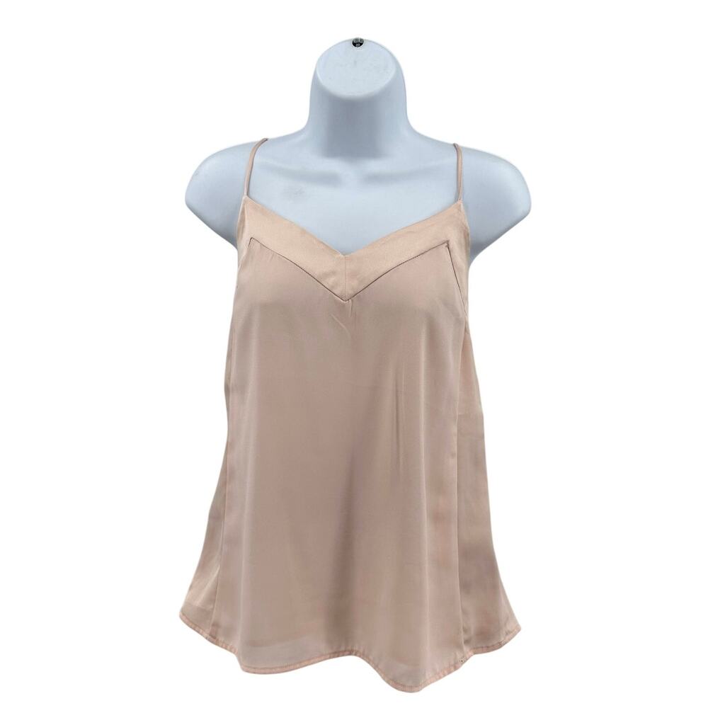 Banana Republic Tank Top WMNS Size 6 Light Pink Sleeveless Seam Camisole Chiffon
